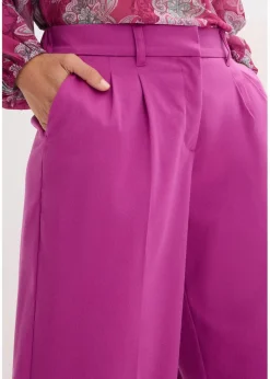 bonprix Bekleidung·Kleider|Hosen^Nadelstreifen Marlenehose dunkelfuchsia
