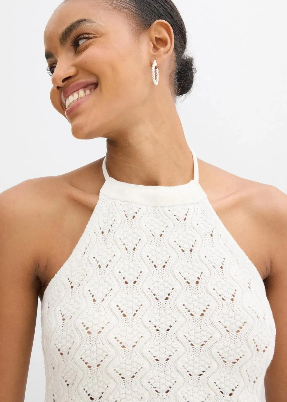 bonprix Strickmode|Shirts & Tops^Neckholder Stricktop wollweiß