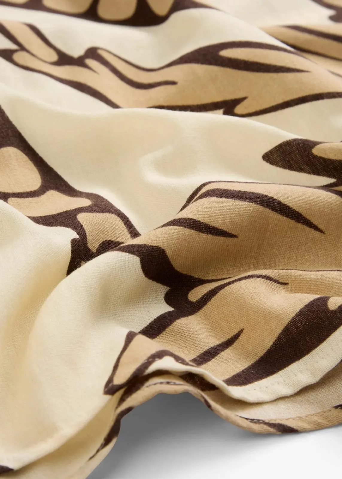 bonprix Nachhaltigere Materialien|Kleider^Neckholder-Kleid in A-Linie natur/dunkelbraun/new beige floral