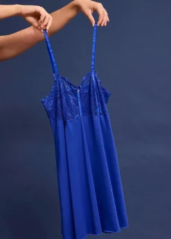 bonprix Nachtwäsche|Erotikwäsche^Negligé edelsteinblau