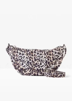 bonprix Taschen^Nylon Umhängetasche im Leo Look naturbeige/braun/schwarz leo bedruckt