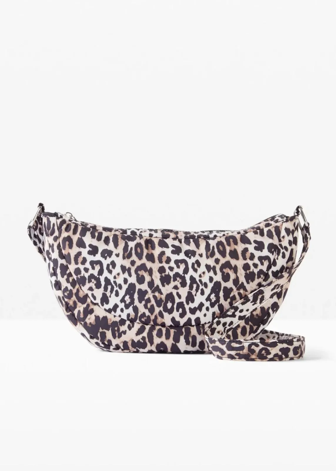 bonprix Taschen^Nylon Umhängetasche im Leo Look naturbeige/braun/schwarz leo bedruckt