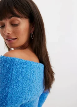 bonprix Pullover & Strickjacken|Bekleidung·Jeans^Off Shoulder Pullover brilliantblau