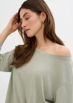 bonprix Shirts & Tops^Off-Shoulder-Shirt aus softem Modal-Mix seegras