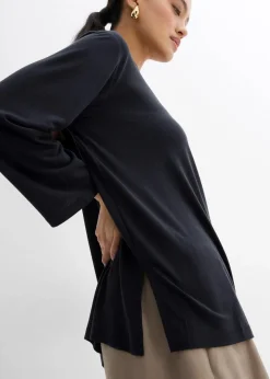 bonprix Shirts & Tops^Off-Shoulder-Shirt aus softem Modal-Mix schwarz