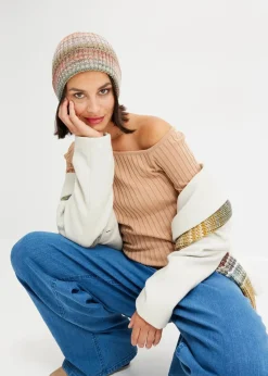bonprix Bekleidung·Umstandsmode|Strickmode^One Shoulder Rib-shirt cappuccino