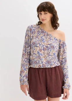 bonprix Shirts & Tops^One-Shoulder-Shirt hellsand floral