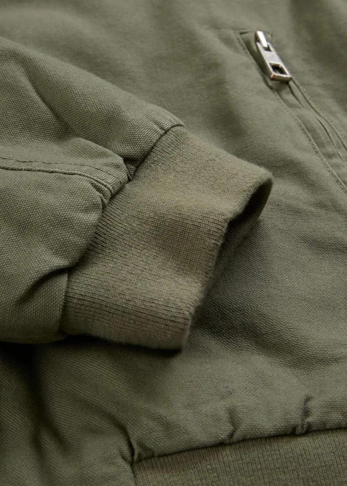 bonprix Jacken & Mäntel^Outdoorjacke aus reiner Baumwolle schlammgrün