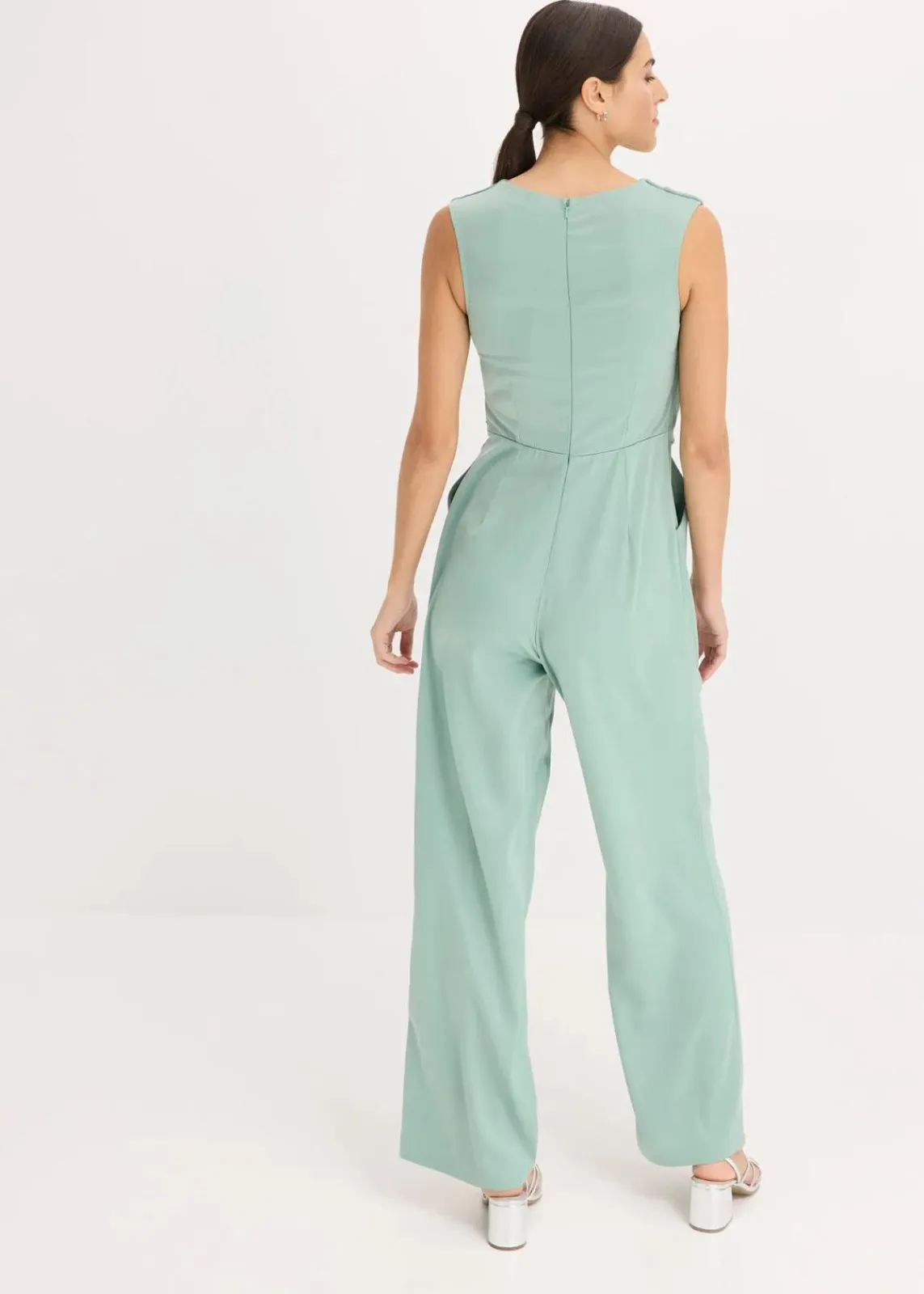 bonprix Bekleidung·Homewear|Festliche Mode^Overall aus glänzendem Satin pastellgrün