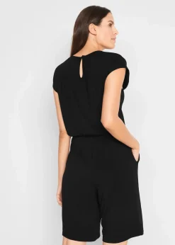 bonprix Bekleidung·Homewear|Jumpsuits^Overall aus softer Viskose-Mischung schwarz