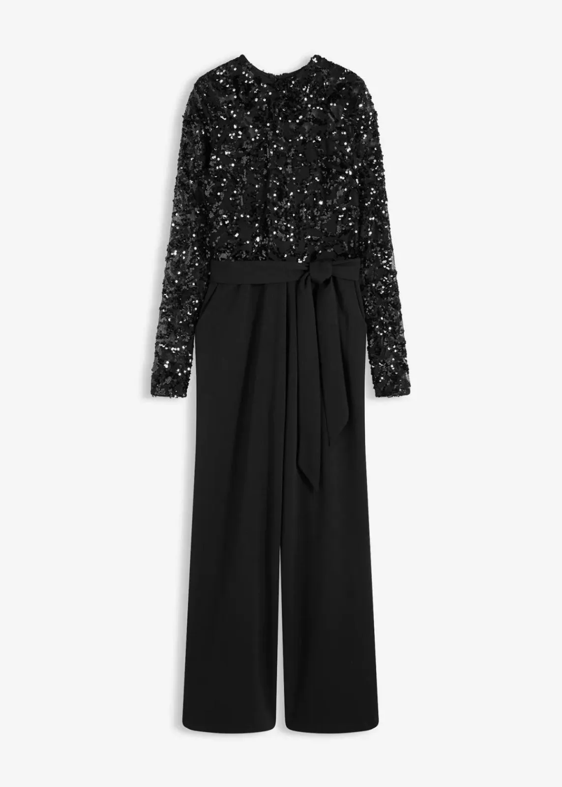 bonprix Bekleidung·Homewear|Festliche Mode^Overall mit Paillettenstickerei schwarz