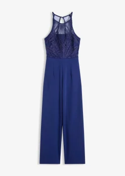 bonprix Bekleidung·Homewear|Festliche Mode^Overall mit Spitze mitternachtsblau
