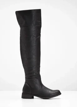 bonprix Stiefel|Schuhe & Accessoires In Spezialgrößen·Schuhe In Übergröße^Overknee Stiefel schwarz