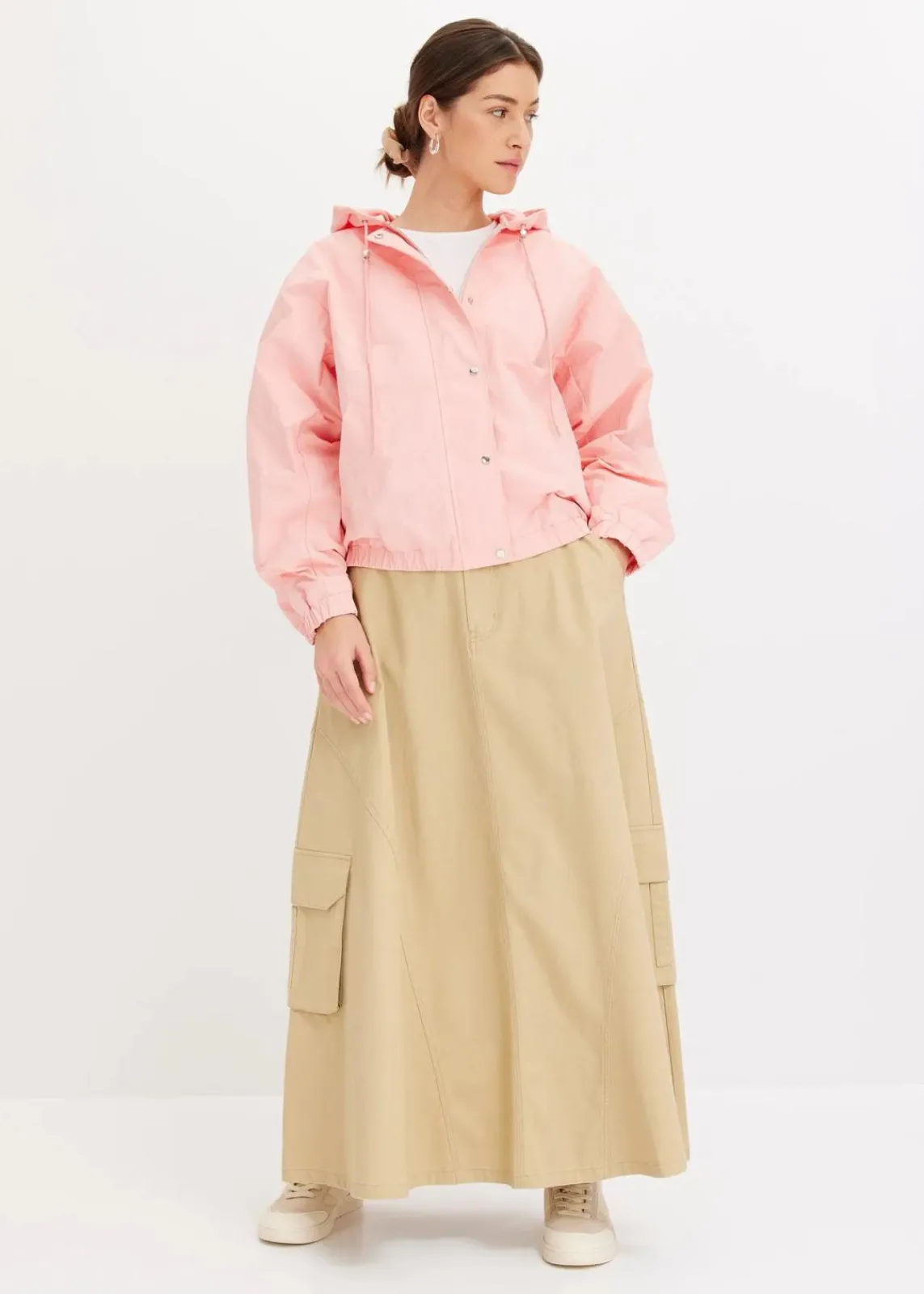bonprix Bekleidung·Hosen|Jacken & Mäntel^Oversize Blouson softrosa