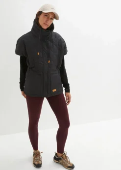 bonprix Bekleidung·Hosen|Jacken & Mäntel^Oversize Funktions-Steppweste, wasserabweisend schwarz