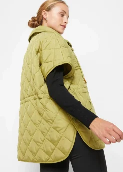 bonprix Nachhaltigere Materialien|Jacken & Mäntel^Oversize Funktions-Steppweste, wasserabweisend goldoliv