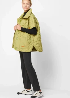 bonprix Nachhaltigere Materialien|Jacken & Mäntel^Oversize Funktions-Steppweste, wasserabweisend goldoliv