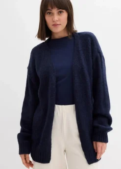 bonprix Bekleidung·Umstandsmode|Strickmode^Oversize Grobstrickjacke dunkelblau
