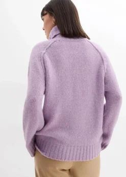 bonprix Bekleidung·Jeans|Pullover & Strickjacken^Oversize Grobstrickpullover zartflieder