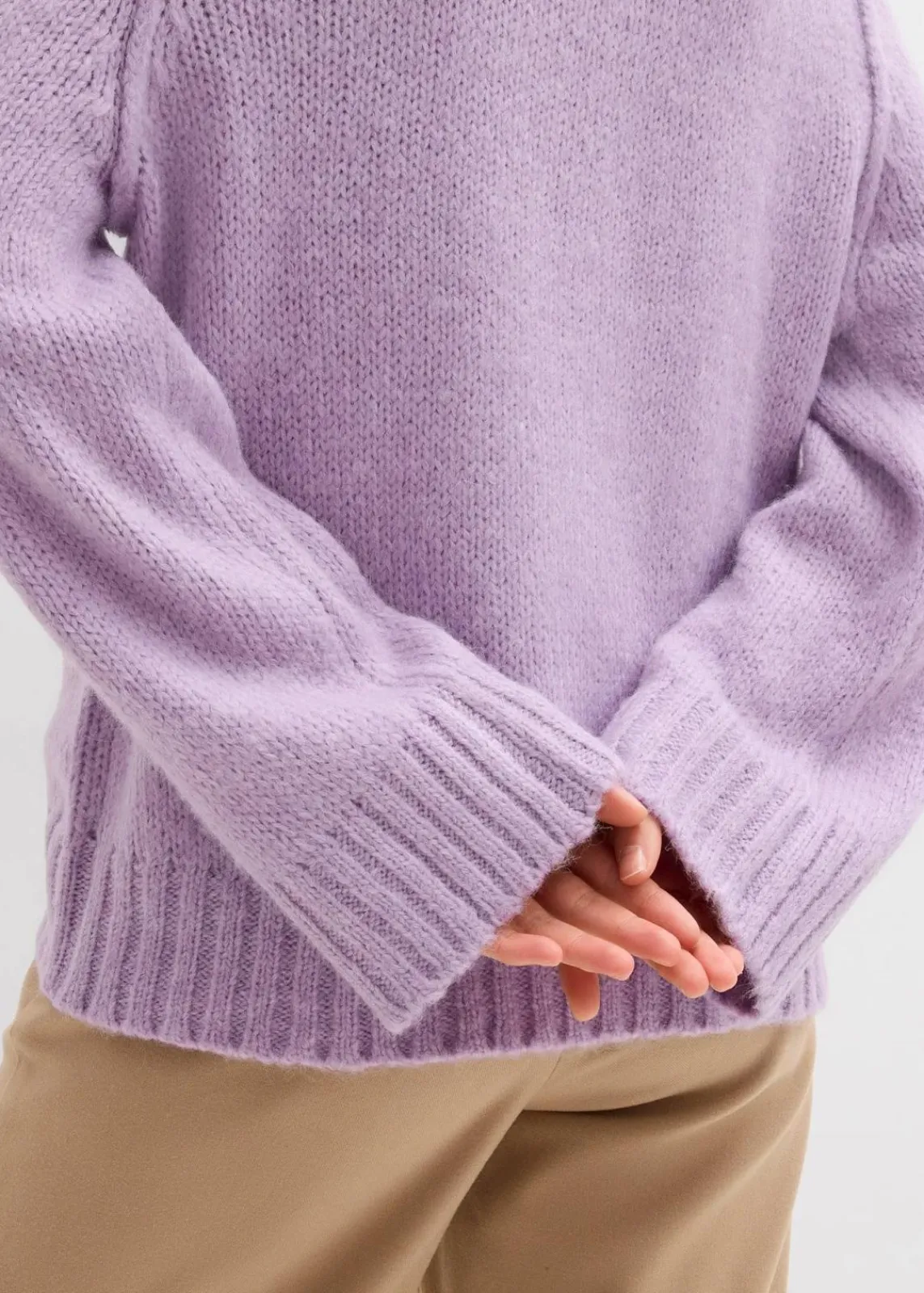 bonprix Bekleidung·Jeans|Pullover & Strickjacken^Oversize Grobstrickpullover zartflieder