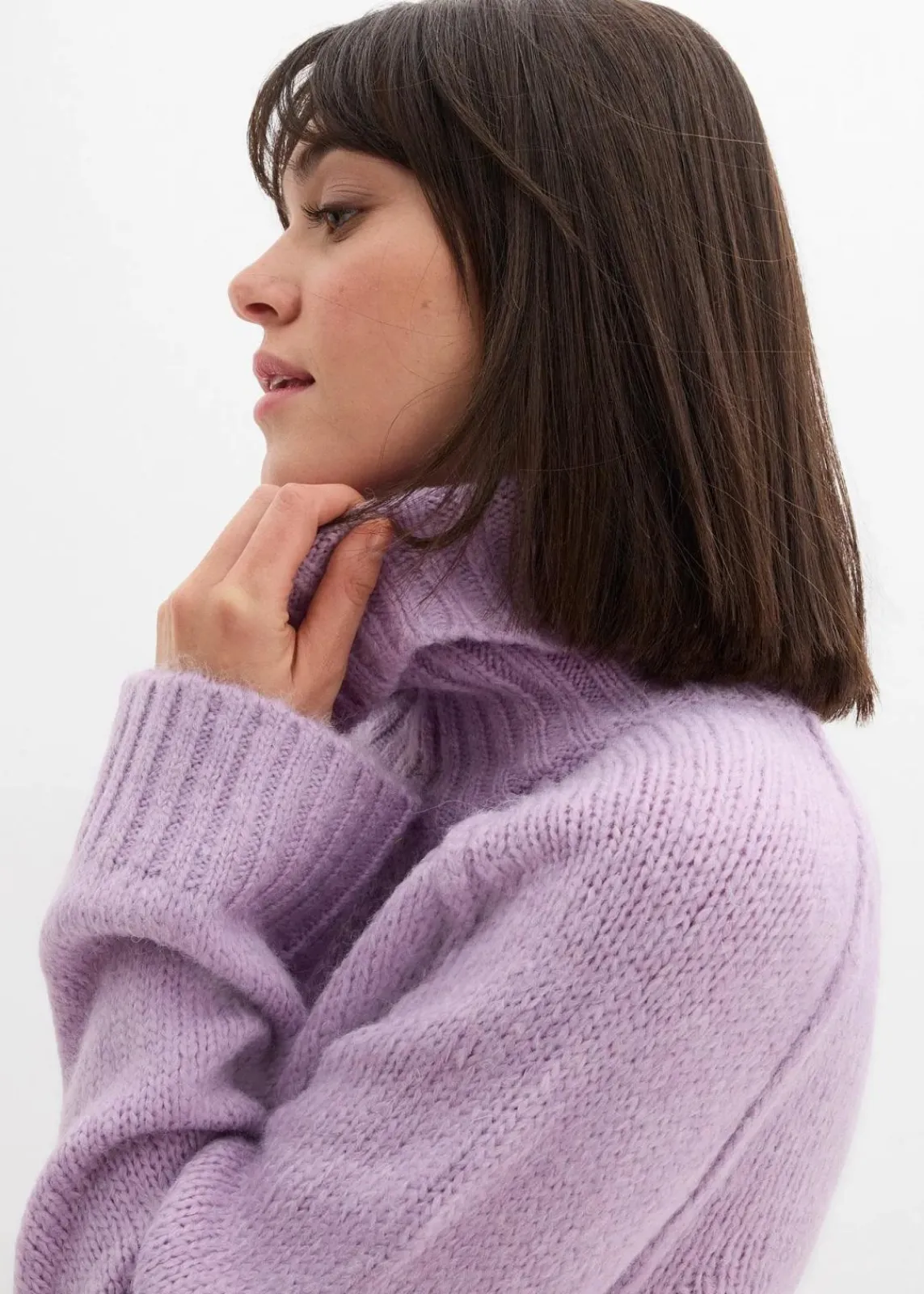 bonprix Bekleidung·Jeans|Pullover & Strickjacken^Oversize Grobstrickpullover zartflieder