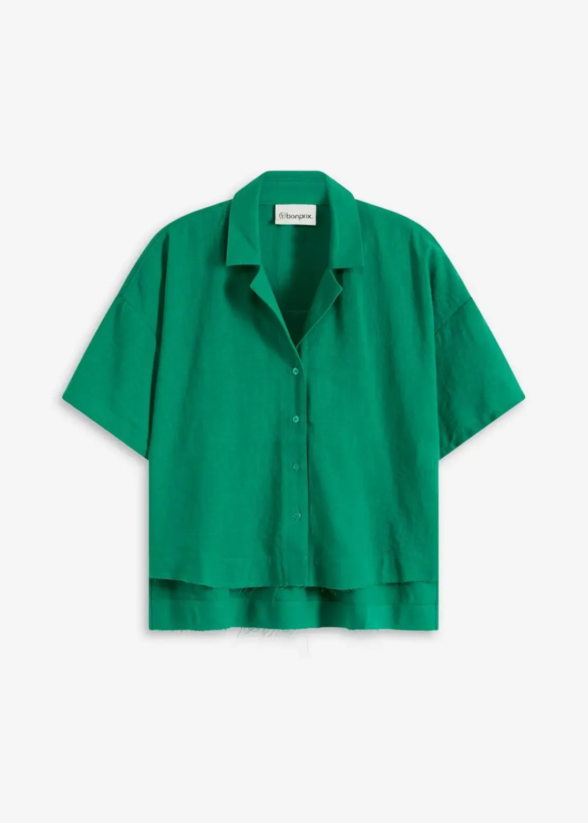 bonprix Bekleidung·Jacken & Mäntel|Blusen & Tuniken^Oversize Hemdbluse edelsteingrün