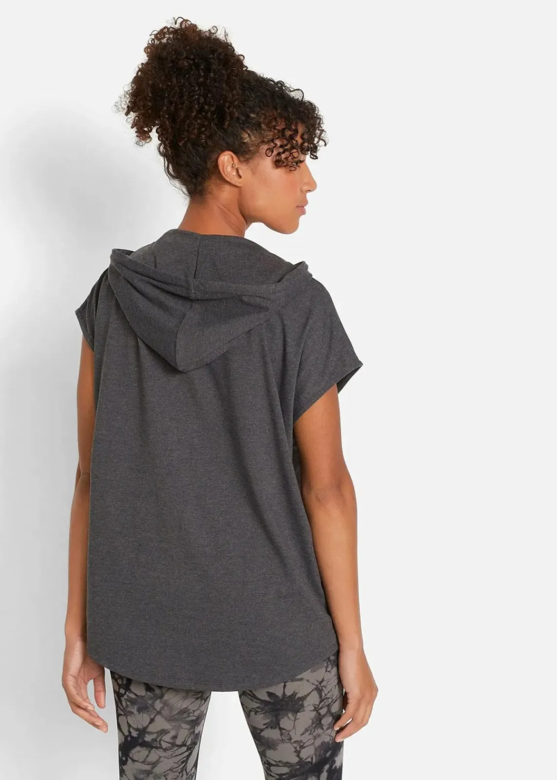 bonprix Bekleidung·Sweat|Bekleidung·Blusen & Tuniken^Oversize Hoodie anthrazit meliert