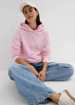 bonprix Bekleidung·Röcke|Bekleidung·Blusen & Tuniken^Oversize Hoodie kristallrosa