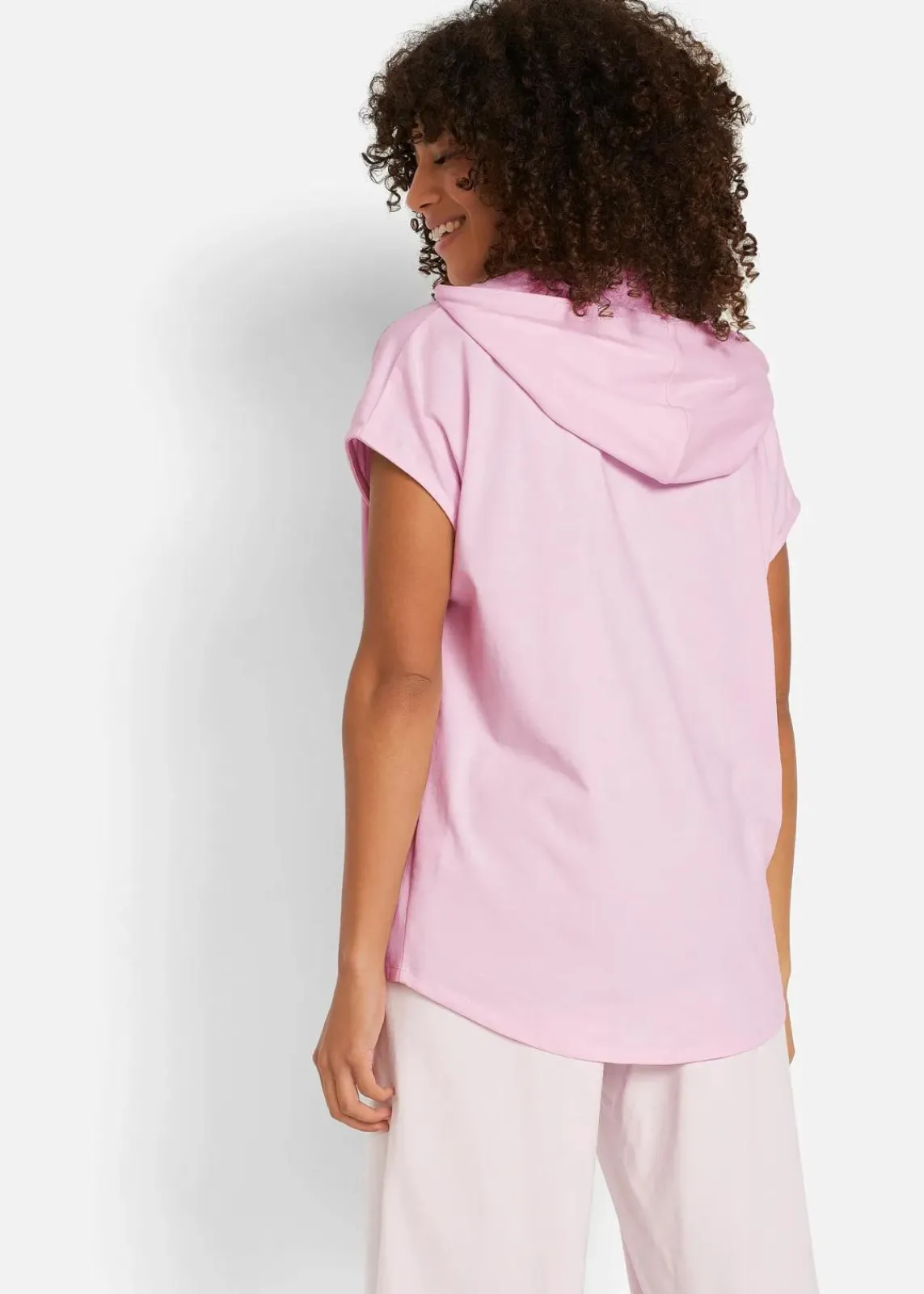 bonprix Sweat|Sportbekleidung^Oversize Hoodie puderflieder meliert