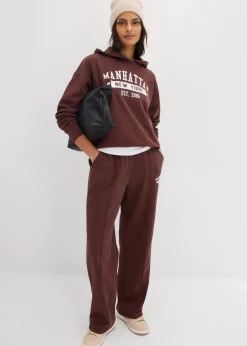 bonprix Bekleidung·Blusen & Tuniken|Sweat^Oversize Hoodie aus reiner Baumwolle terrabraun