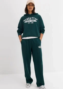 bonprix Sweat|Bekleidung·Blusen & Tuniken^Oversize Hoodie aus reiner Baumwolle tiefgrün