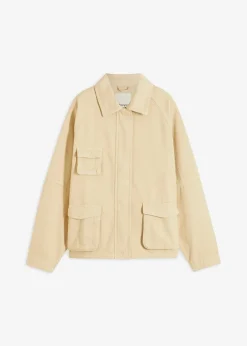 bonprix Bekleidung·Hosen|Jacken & Mäntel^Oversize Jacke beige