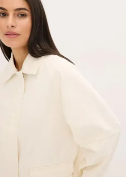 bonprix Jacken & Mäntel|Bekleidung·Hosen^Oversize Jacke natur