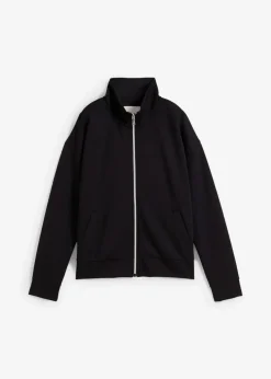 bonprix Jacken & Mäntel|Bekleidung·Hosen^Oversize Jacke aus Viskose-Mix schwarz