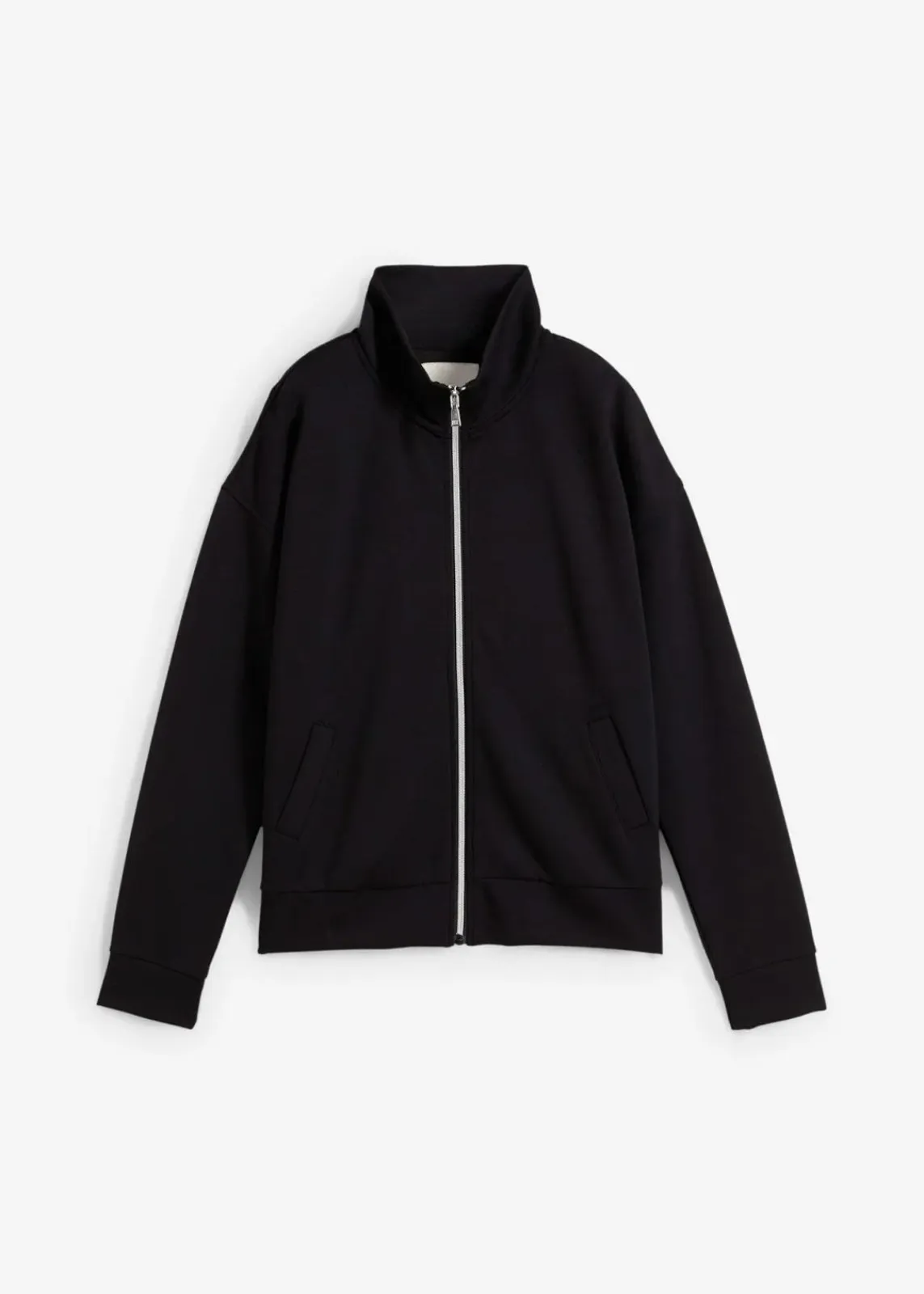 bonprix Jacken & Mäntel|Bekleidung·Hosen^Oversize Jacke aus Viskose-Mix schwarz