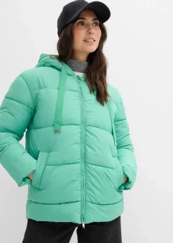 bonprix Jacken & Mäntel|Nachhaltigere Materialien^Oversize Puffer-Jacke perlgrün