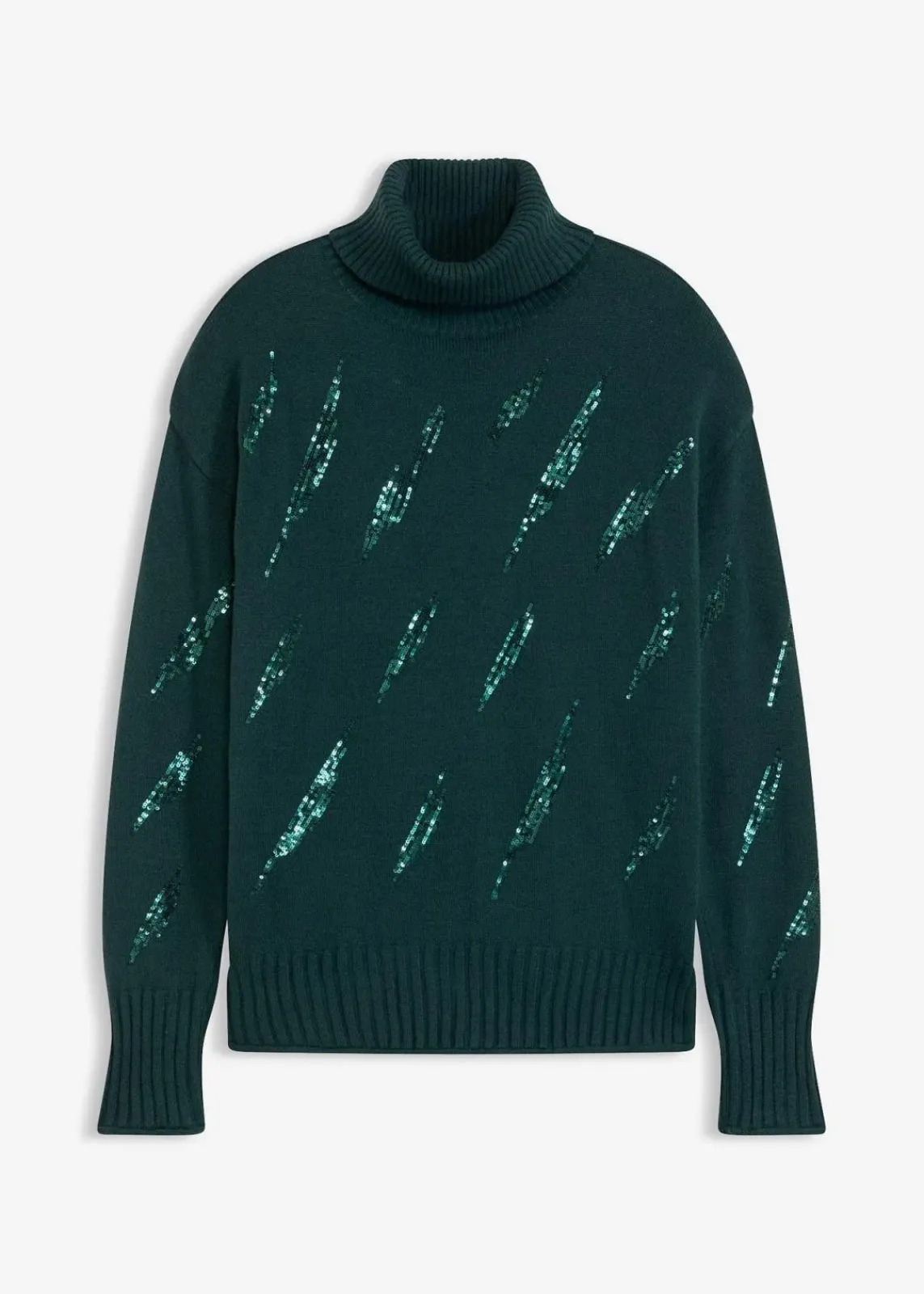 bonprix Bekleidung·Umstandsmode|Bekleidung·Jeans^Oversize Pullover aus softem Viskose-Mix tiefgrün