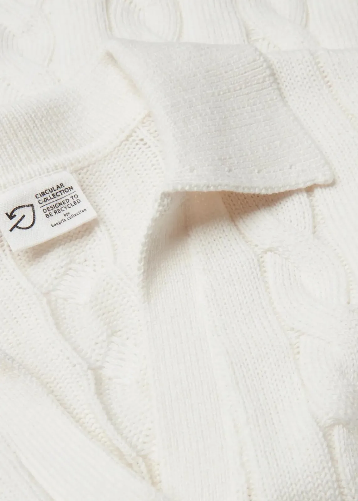 bonprix Bekleidung·Umstandsmode|Strickmode^Oversize Pullover aus weichem Kaschmir-Mix wollweiß
