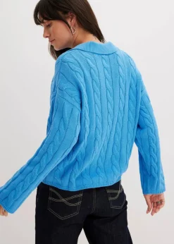 bonprix Bekleidung·Umstandsmode|Strickmode^Oversize Pullover aus weichem Kaschmir-Mix brilliantblau