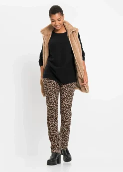 bonprix Strickmode|Pullover & Strickjacken^Oversize Ripp-Pullover aus Viskose-Mix schwarz