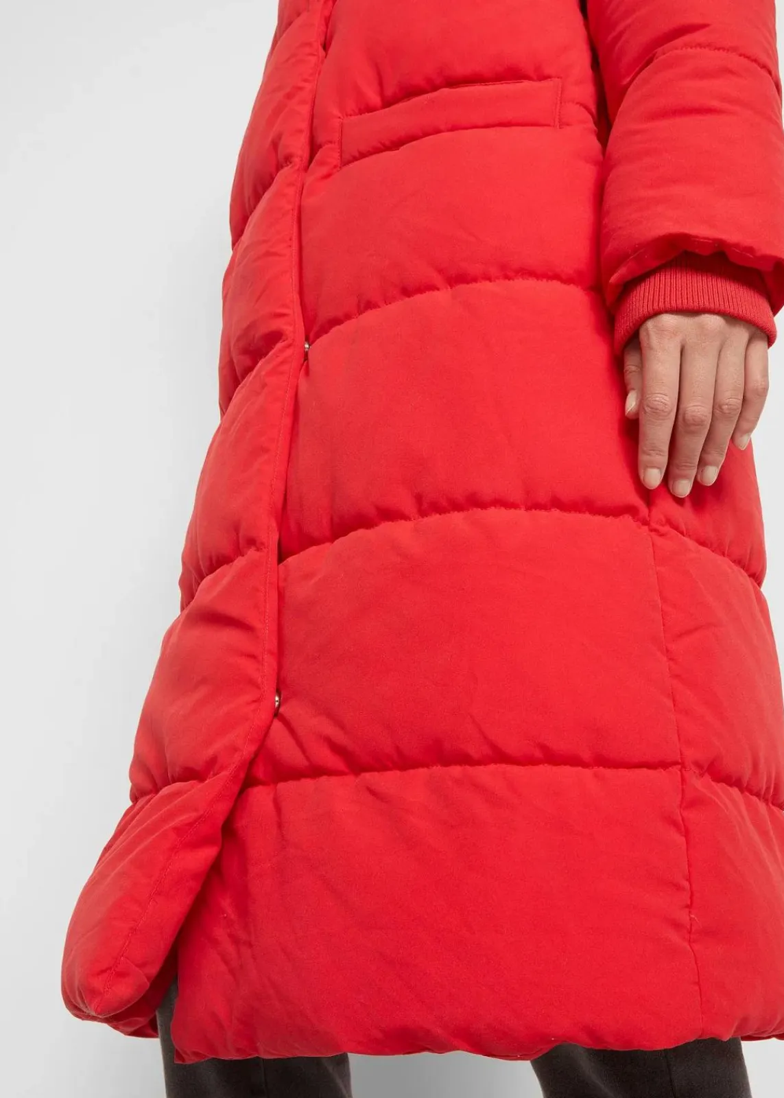 bonprix Jacken & Mäntel|Nachhaltigere Materialien^Oversize Steppmantel tomatenrot