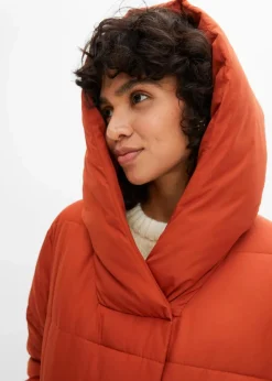 bonprix Jacken & Mäntel|Nachhaltigere Materialien^Oversize Steppmantel rotorange