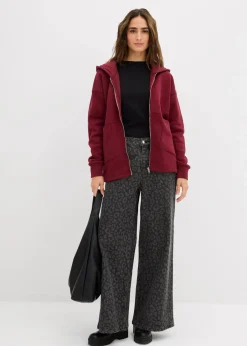 bonprix Bekleidung·Blusen & Tuniken|Zweiteiler & Sets^Oversize Sweatjacke ahornrot