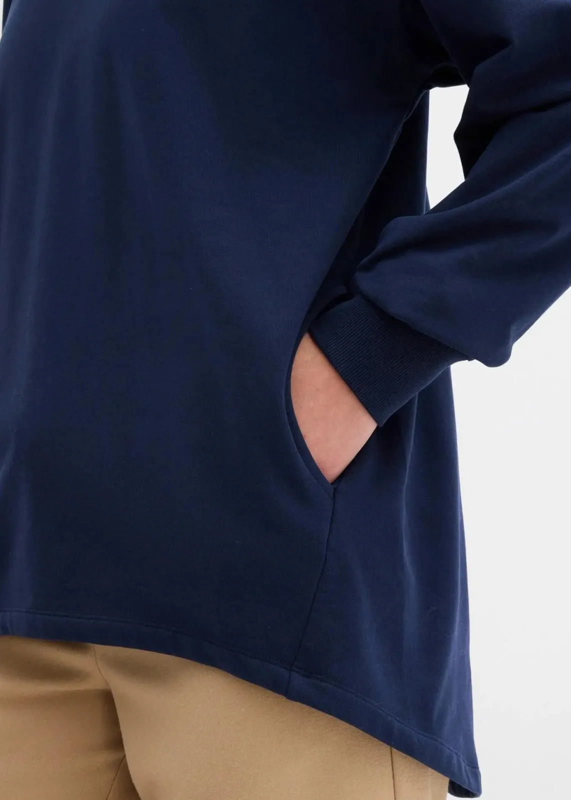 bonprix Bekleidung·Blusen & Tuniken|Sweat^Oversize Sweatshirt dunkelblau
