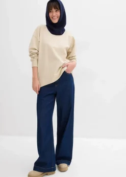 bonprix Sweat|Bekleidung·Blusen & Tuniken^Oversize Sweatshirt hellsand