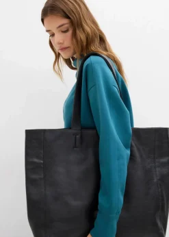 bonprix Bekleidung·Röcke|Bekleidung·Blusen & Tuniken^Oversize Sweatshirt aus weichem Scuba pfeffergrün