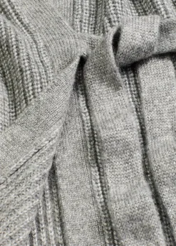 bonprix Bekleidung·Jeans|Pullover & Strickjacken^Oversize Wickelcardigan grau meliert