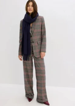 bonprix Bekleidung·Basics|Blazer^Oversize-Blazer braun/beige kariert