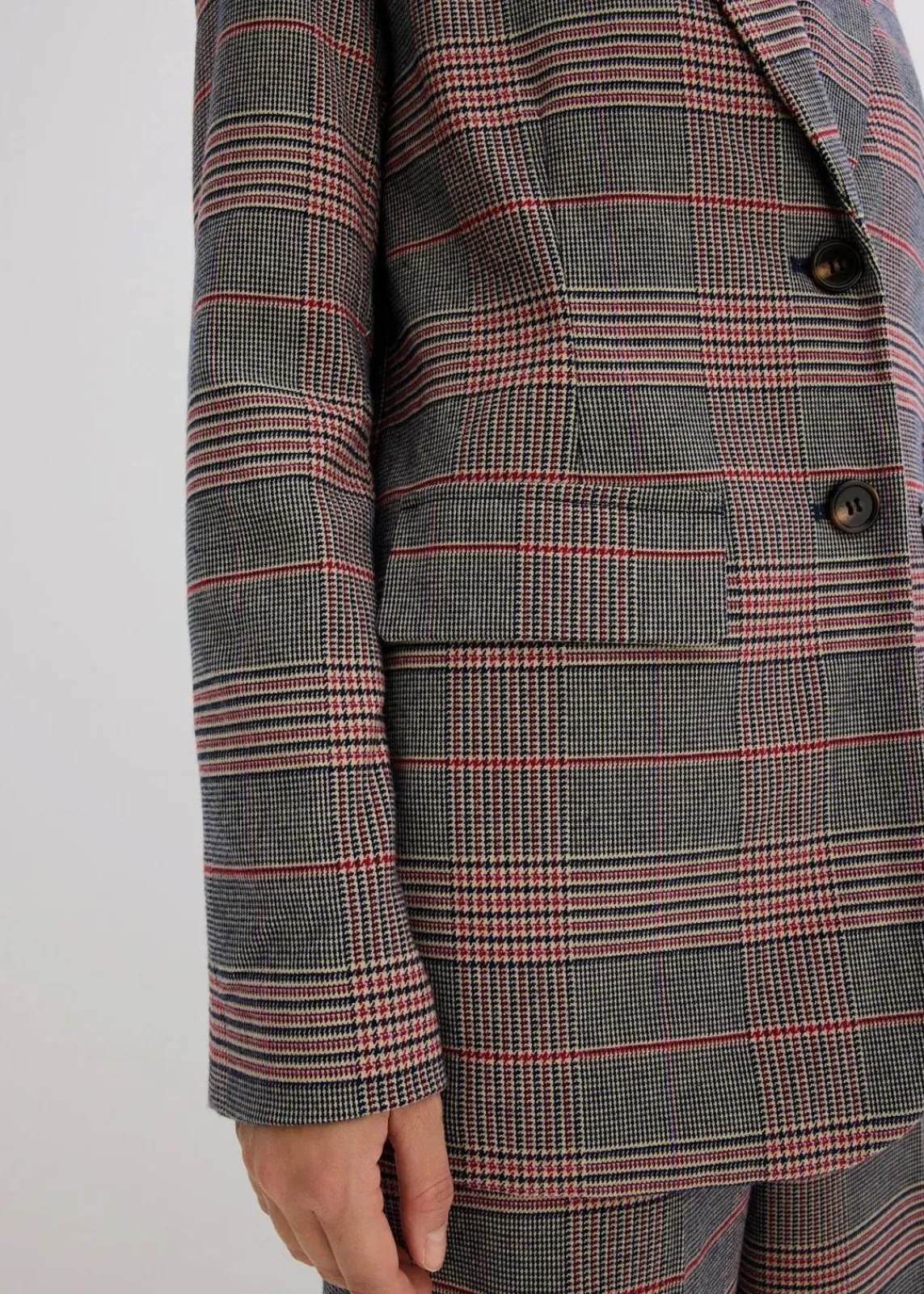 bonprix Bekleidung·Basics|Blazer^Oversize-Blazer braun/beige kariert