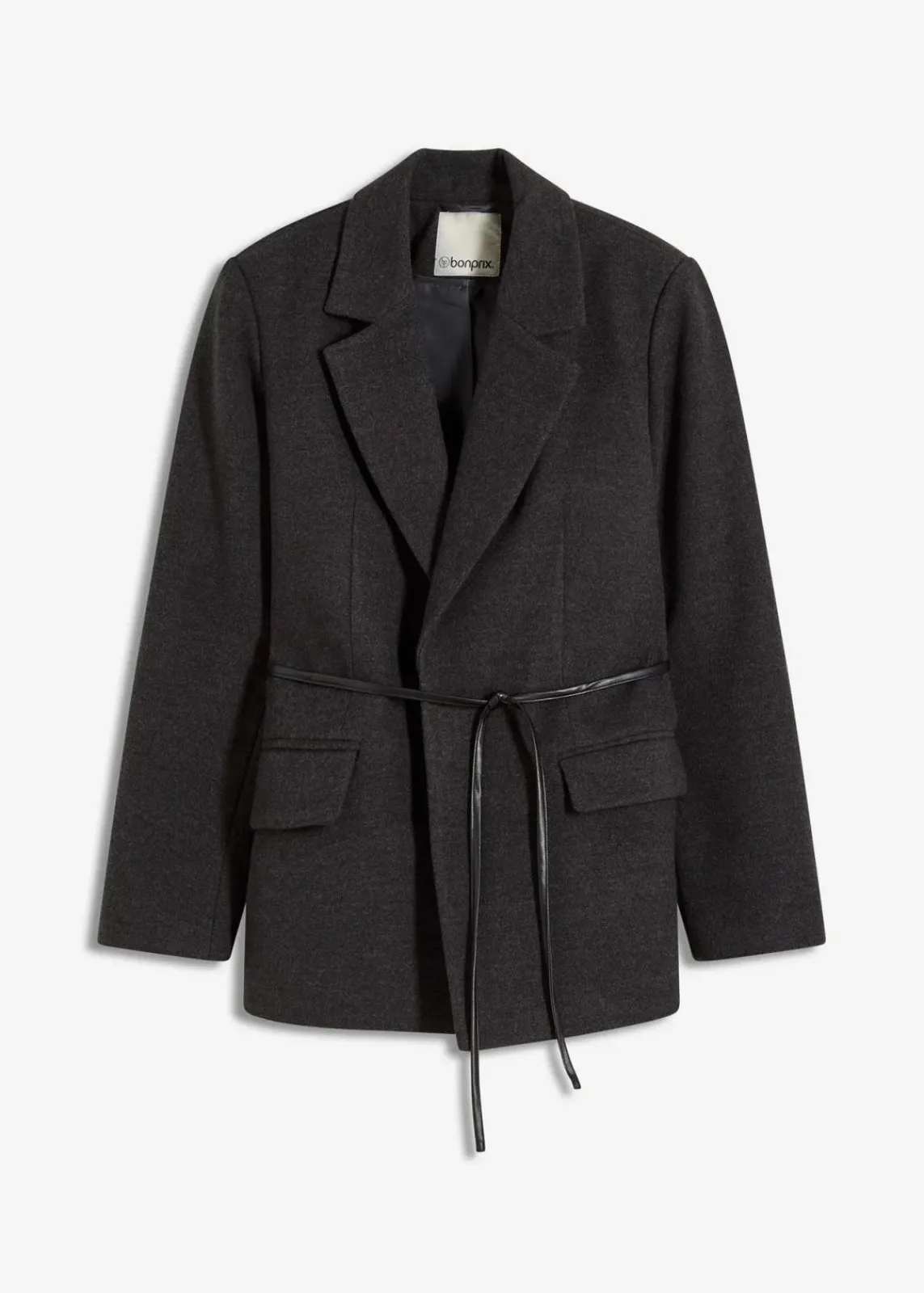 bonprix Bekleidung·Basics|Blazer^Oversize-Blazer anthrazit meliert